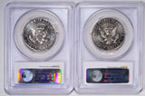 2014 P&D Kennedy half dollar Clad High Relief 2 Coin Anniversary Set PCGS SP68