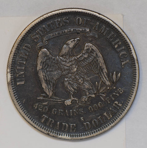 1877 S Trade Dollar silver  U0077 combine shipping