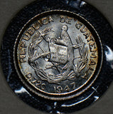 Guatemala 1947 5 Centavos silver BU  G0046 combine shipping