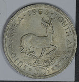 South Africa 1963  50 Cents  deer S0149 combine shipping