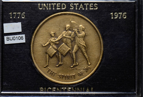1976  Medal  bicentennial the spirit of 76 BU0106 combine shipping