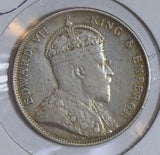 Straits Settlements 1903 50 Cents silver cleaned S0203 combine shipping