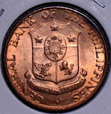 Philippines 1960  Centavo  gem BU red P0043 combine shipping