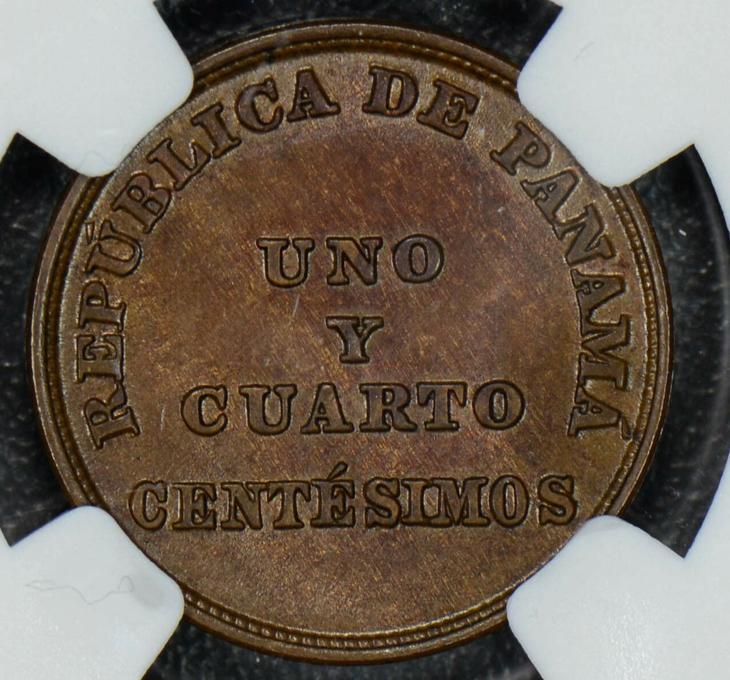 Panama 1940  1.25 Centesimos NGC UNC NG0261 combine shipping