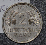 Germany 1951 J 2 Mark  190515 combine shipping