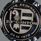 Switzerland 1978  Medal  23 canton vote federal S0153  combine shipping