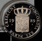 Netherlands 1989 proof ducat silver  N0122 combine shipping