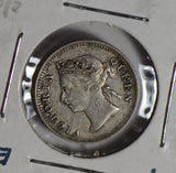 Hong Kong 1889 5 Cents silver  H0163 combine shipping