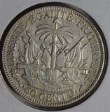 Haiti 1890 50 Centimes silver  H0170 combine shipping