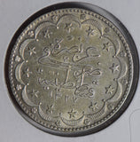 Egypt 1917 1327//9 20 Piastres silver lustrous E0095 combine shipping