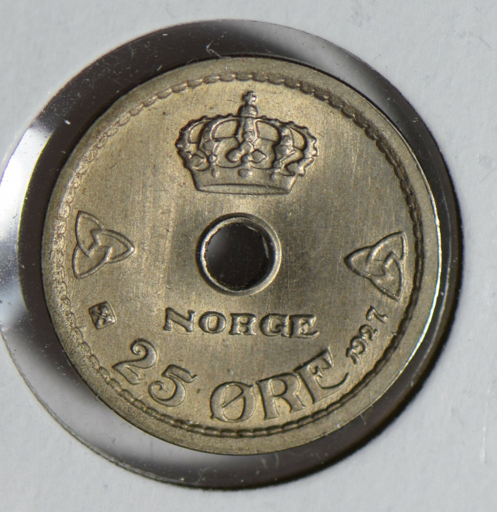 Norway 1927 25 Ore gem UNC N0179 combine shipping
