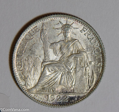 French Indo china 1922 20 Cents silver  F0180 combine shipping