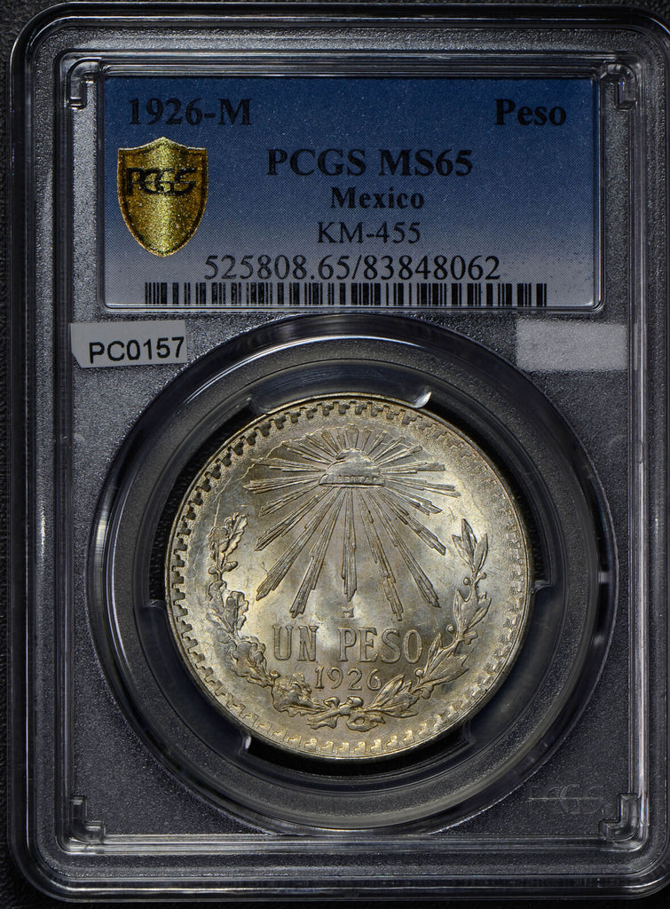 Mexico 1926 Peso silver eagle animal PCGS MS65 rare in this grade PC0157 combine