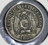 Ecuador 1886 1/2 Decimo  E0064 combine shipping