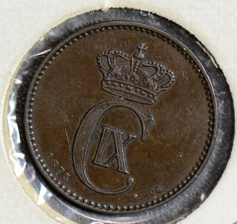 Denmark 1875 2 Ore  D0069 combine shipping