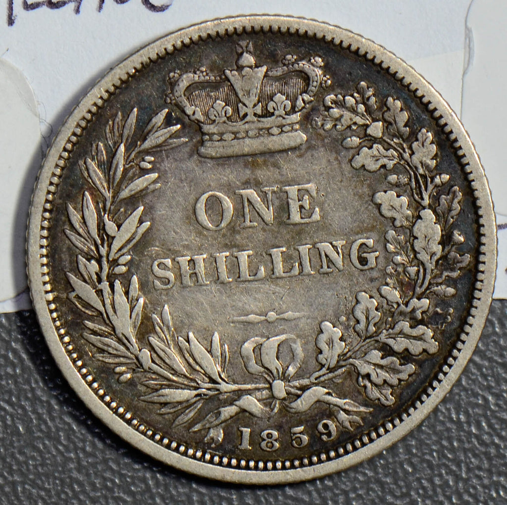 Great Britain 1859 Shilling silver  GR0247 combine shipping