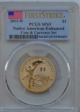 PC0037 2015 W Native Mohawk Sacagawea COIN CURRENCY SET PCGS 69 $1 Note enhanced