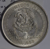 Mexico 1952 5 Pesos silver  M0212 combine shipping