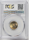 Canada 1966 10 Cents silver PCGS MS65 stunning blue golden toning PC0302 combine