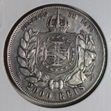 Brazil 1889 2000 Reis silver  B0185 combine shipping