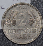 Germany 1951 D 2 Mark  190526 combine shipping