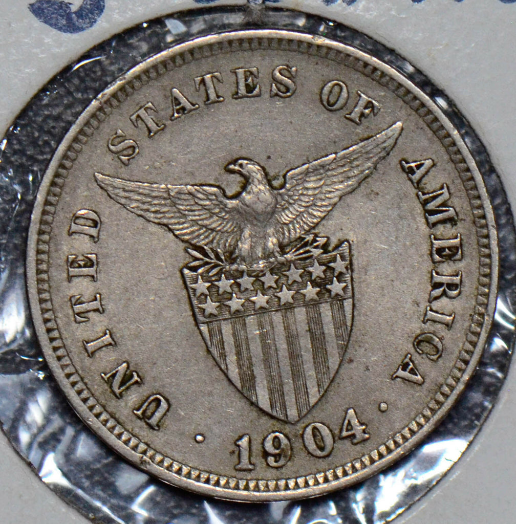 Philippines 1904 5 Centavos eagle animal  190054 combine shipping