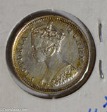 Hong Kong 1891 10 Cents silver  H0127 combine shipping