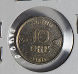 Norway 1918 10 Ore silver  N0172 combine shipping