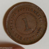 Straits Settlements 1900 Cent  S0233 combine shipping