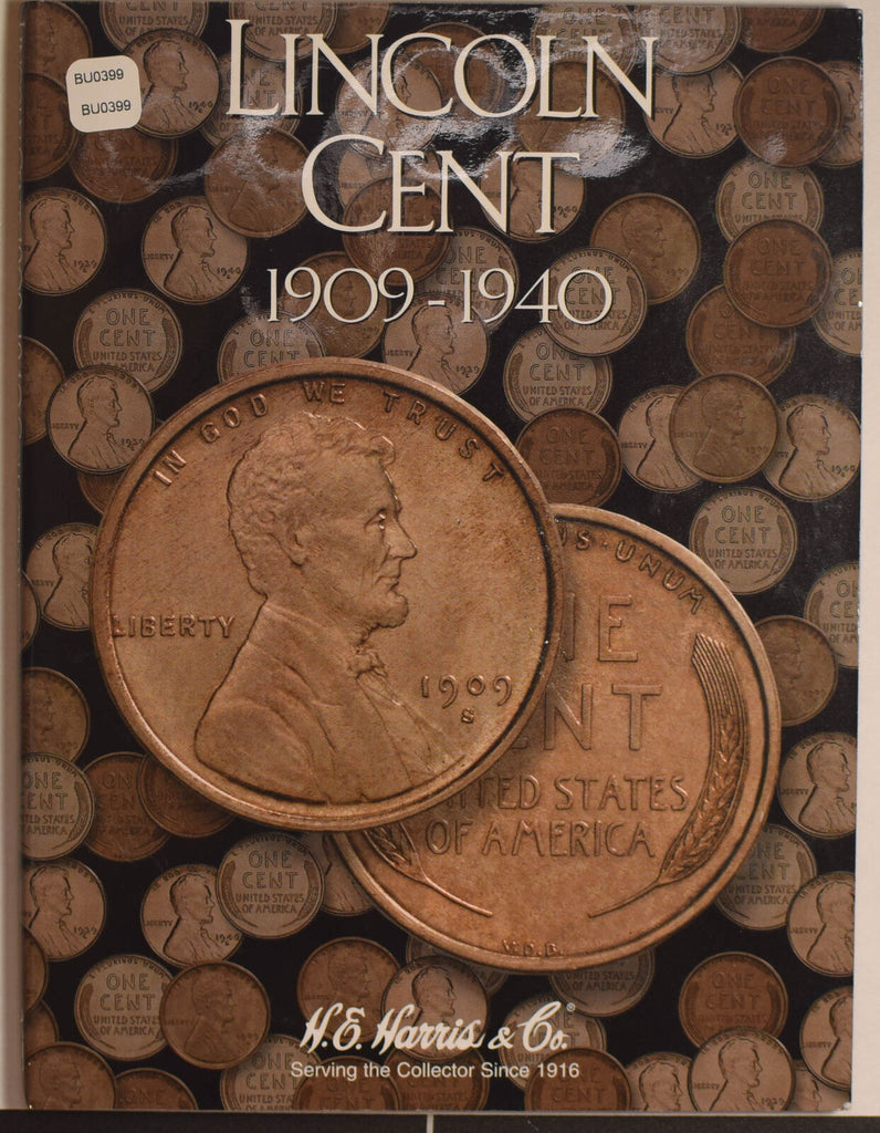 1909 ~40 Lincon Cent album  BU0399 combine shipping
