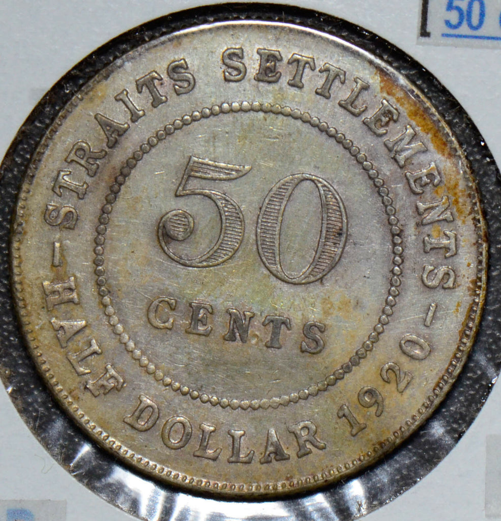 Straits Settlements 1920  50 Cents    S0159  combine shipping