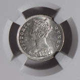 Hong Kong 1893 10 Cents silver NGC MS61 NG0844 combine shipping