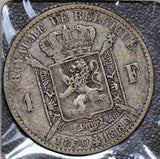 Belgium 1880 Franc silver  B0088 combine shipping