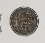 British India 1886 1/4 Rupee silver  I0359 combine shipping