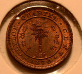 C0052 Ceylon 1870  1/4 Cent   combine shipping