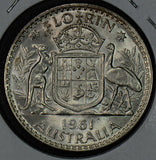 Australia 1961  Florin  Kangaroo AU0037 combine shipping