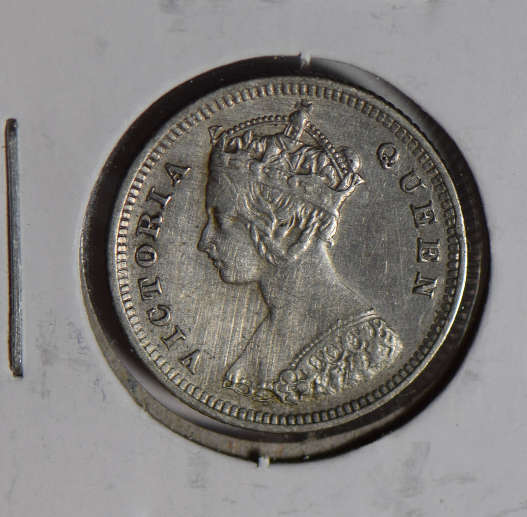 Hong Kong 1885 10 Cents silver  H0157 combine shipping