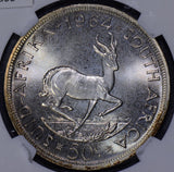 NG0099 South Africa gorgeous toning 1964 50 Cents NGC PL 66  combine shipping