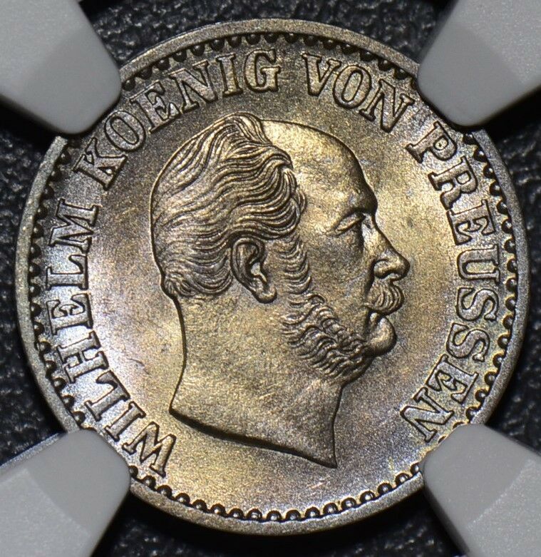 NG0103 Germany Prussia 1870 Groschen NGC MS 64  combine shipping