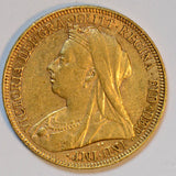 Great Britain 1895 gold sovereign AU GL0048 combine shipping