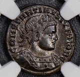 NG0284 Roman AD 337 ~340  NGC CH XF Constantien II AE3/4 sharp strike combine sh