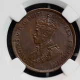 NG0610 Australia 1919 1/2 half penny NGC MS62 BN combine shipping