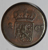 Netherlands 1834 V 2 Cents  N0140 combine shipping