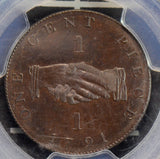 PC0229 Sierra Leone 1791 Cent PCGS PR64 BN rare in proof combine shipping