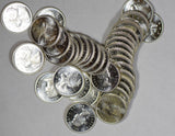 Canada 1962 /63 roll of 40Pcs 25 Cents silver Gem BU prooflike BU0454 combine sh