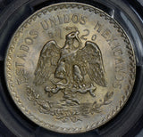PC0135 Mexico 1944 M Peso silver cap and rays PCGS MS65 combine shipping