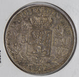 Belgium 1870 5 Francs silver  B0078 combine shipping