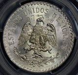 PC0128 Mexico 1933 M Peso silver cap and rays PCGS MS65