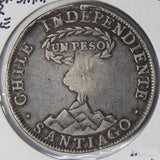 Philippines 1834 C/S over chile peso silver  BU0435 combine shipping
