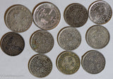 Hong Kong 1888 ~04 5/10 Cents silver lot of 11 coins H0112 combine shipping